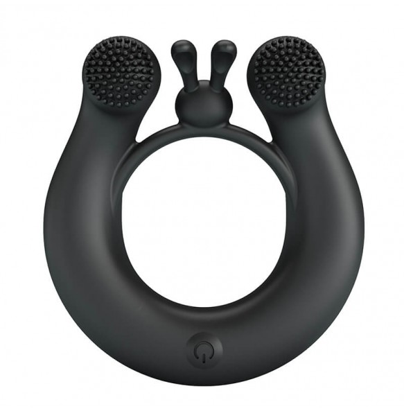 PRETTY LOVE - DAHLIA Vibrating Penis Ring (Chargeable - Black)